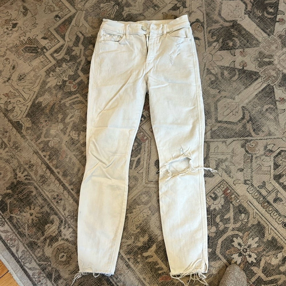 Mother jeans 26 white